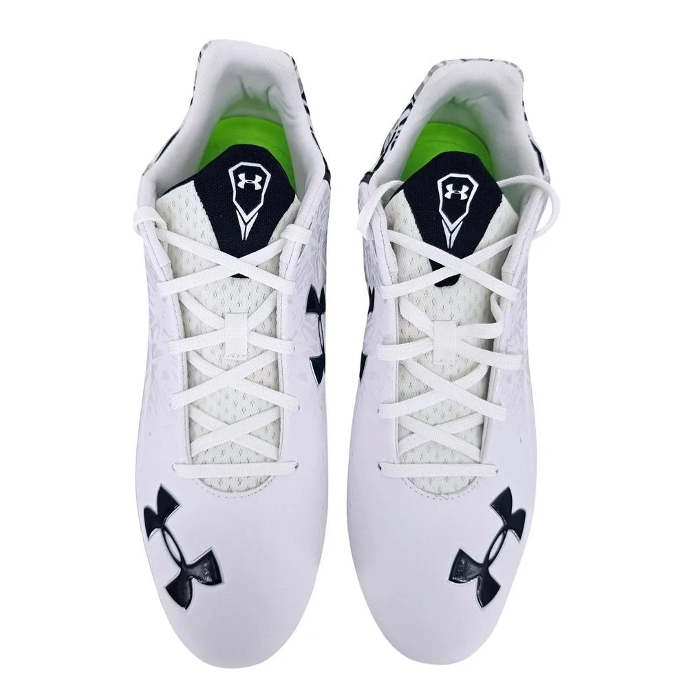 Under Armour Team Banshee‎ Low MC Football Cleats Men's 13 White 126223‑105 NIB
